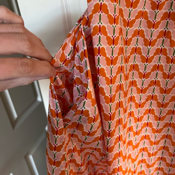 Olivia James Delia Dress, Pink Flutter (Monkees) Size Medium - Picture 8 of 9